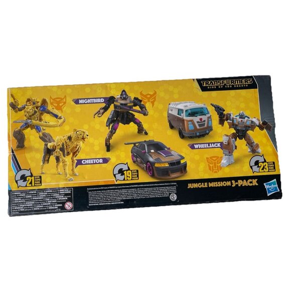 Transformers Rise Of The Beasts Buzzworthy Bumblebee Cheetor Nightbird Wheeljack - Picture 6 of 6